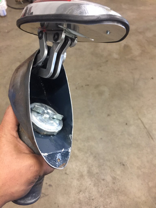 New custom fuel filler neck, housed within a taillight.